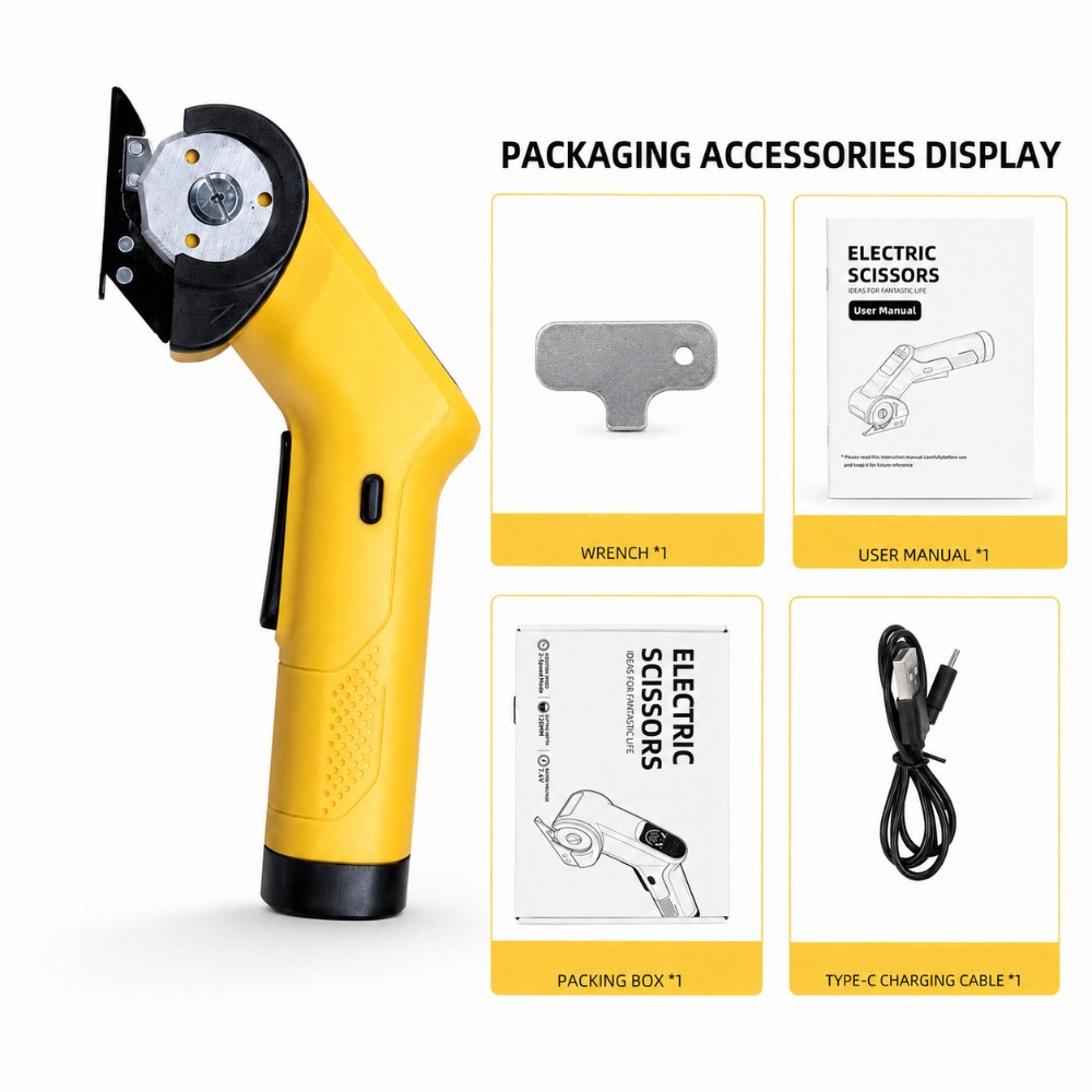 Rotary Cutter Fabric - Rechargeable Electric Cloth Cutter Cordless Precise