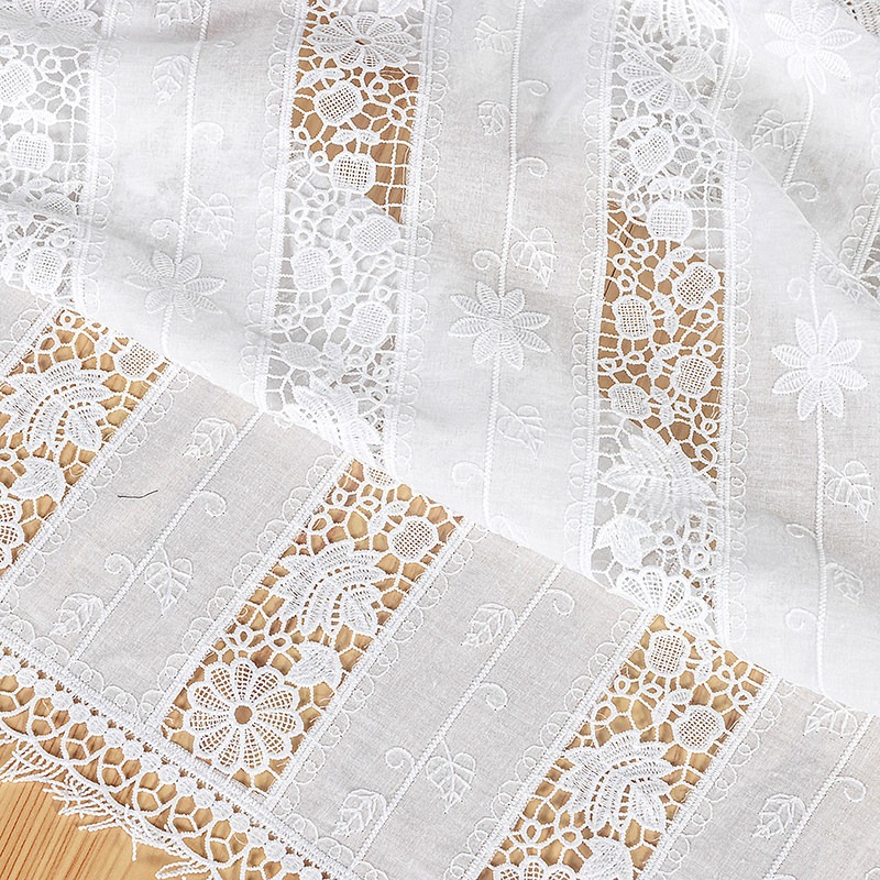 Sewing Thread In Textile - New Cotton Fringe Lace Embroidery Fabric