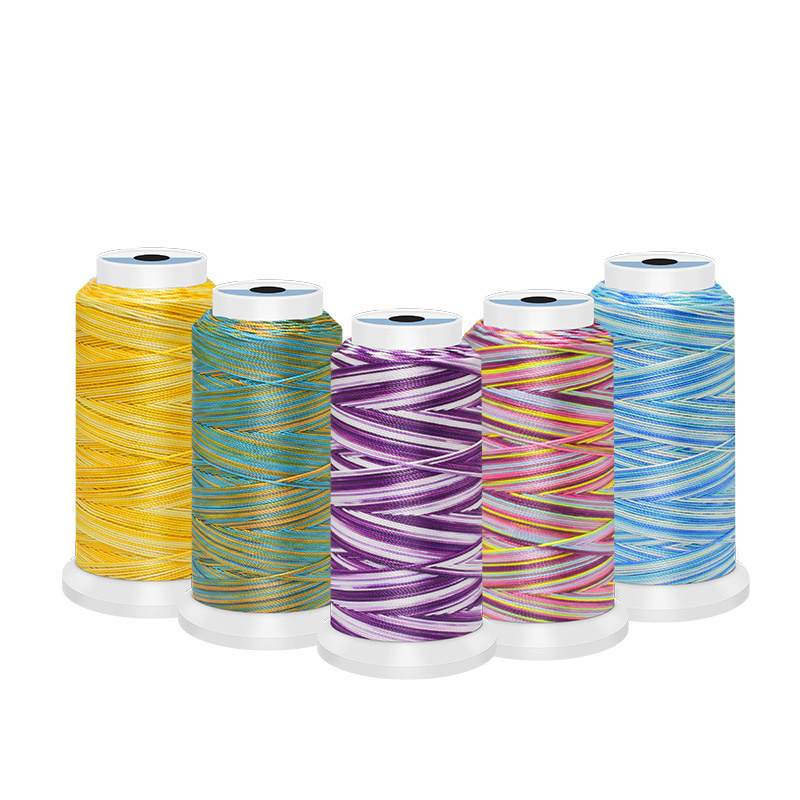 Sewing Thread In Textile - 0.5/0.8/1mm Polyester Rainbow Colors DIY Embroidery