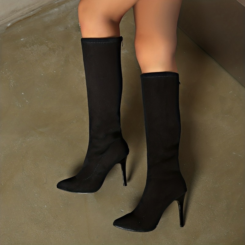 Women's Fashion Boots	Pointed  - огляд і ціна Sewing Zipper