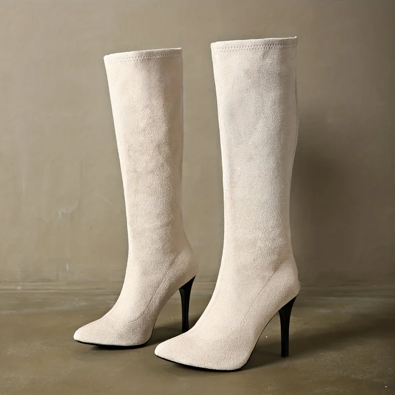 Women's Fashion Boots	Pointed  - огляд і ціна Sewing Zipper