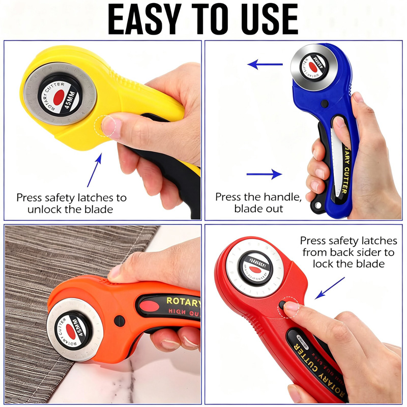 Fabric Rotary Cutter 45mm Blad - огляд і ціна Rotary Cutter Fabric