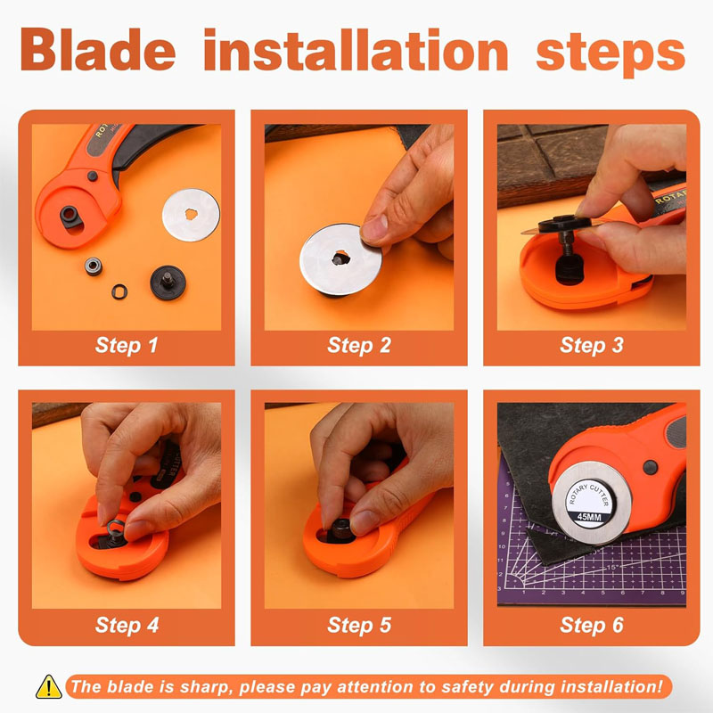 Fabric Rotary Cutter 45mm Blad - огляд і ціна Rotary Cutter Fabric