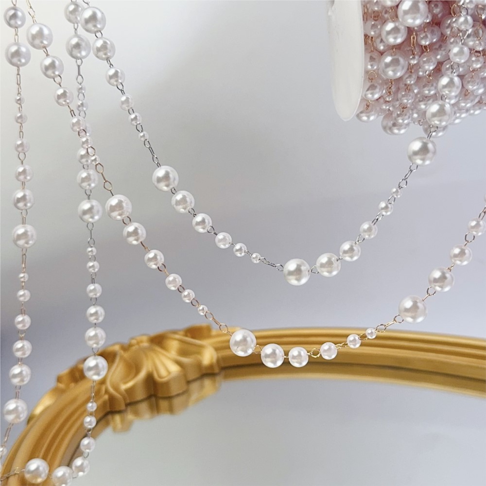 1meter 3-8mm Faux Pearl Beadin - огляд і ціна Sewing Art