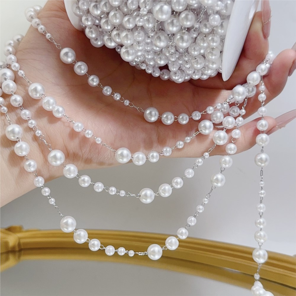 1meter 3-8mm Faux Pearl Beadin - огляд і ціна Sewing Art