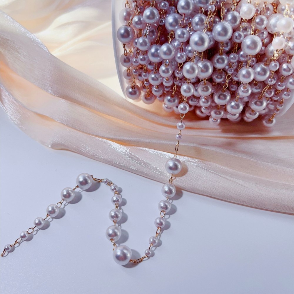 1meter 3-8mm Faux Pearl Beadin - огляд і ціна Sewing Art