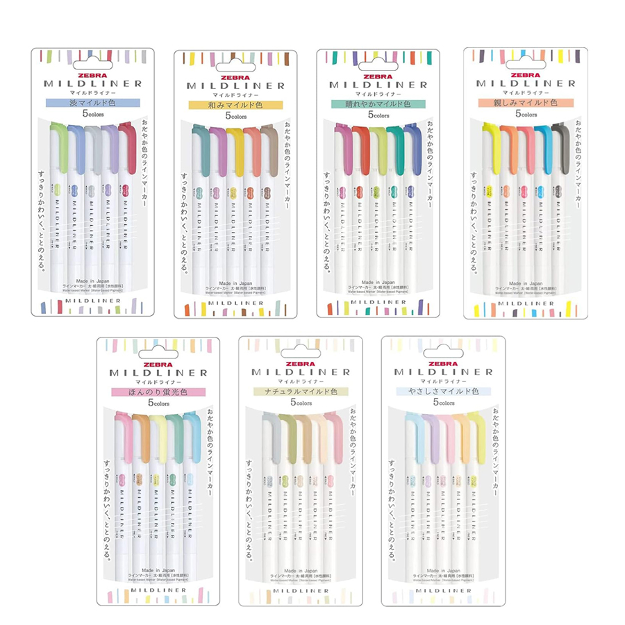 Zebra Full 35/25Colors Mildlin - огляд і ціна Zebra Pen Mildliner