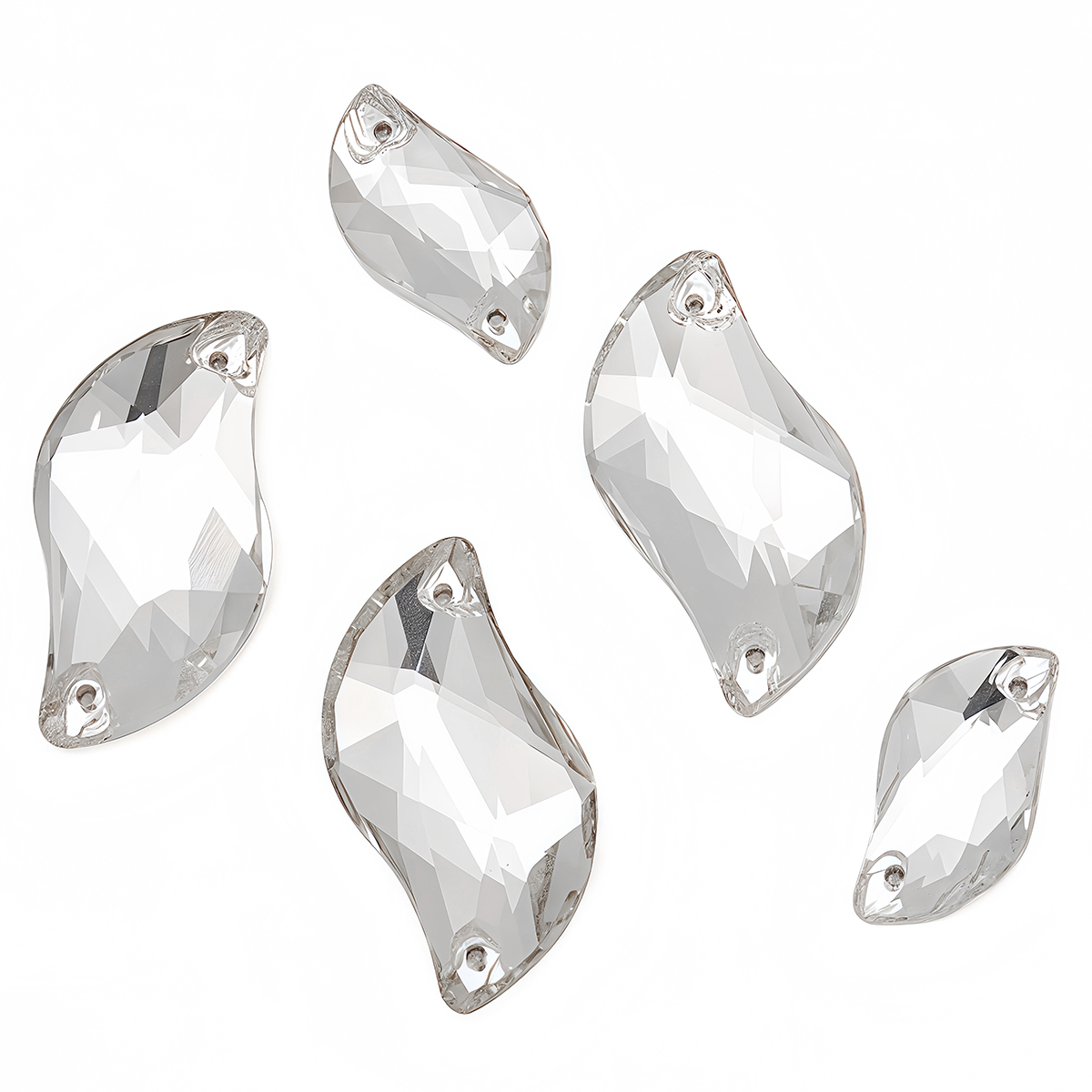 S Shape Sew On Rhinestone Crys - огляд і ціна Sewing V