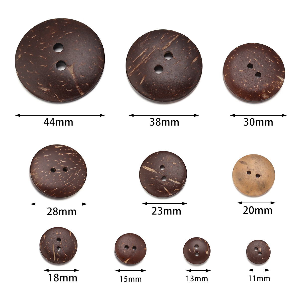 10-100Pcs Natural Coconut Shel - огляд і ціна Sewing Art