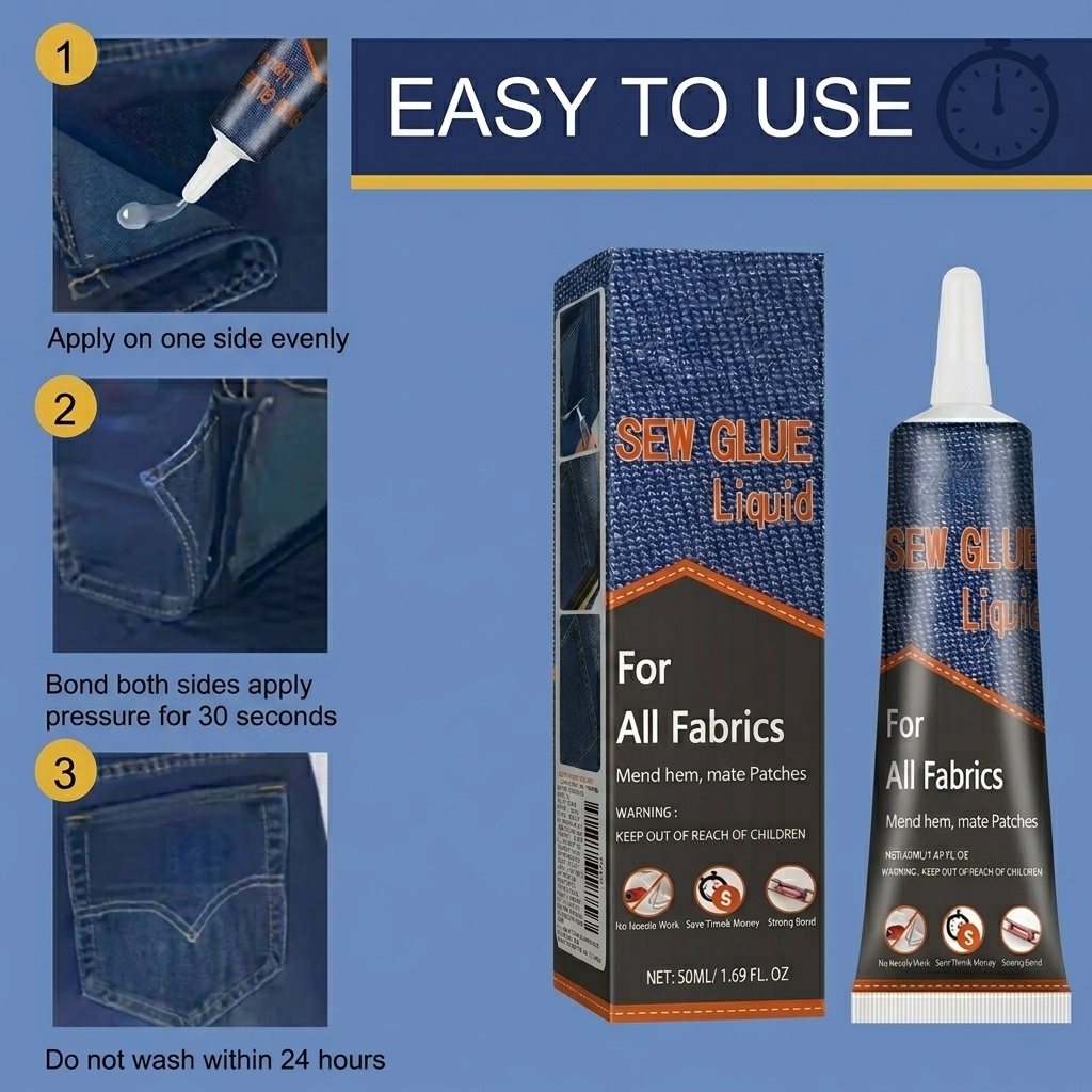 50ml Fabric Sewing Glue Fast D - огляд і ціна Sewing Repair