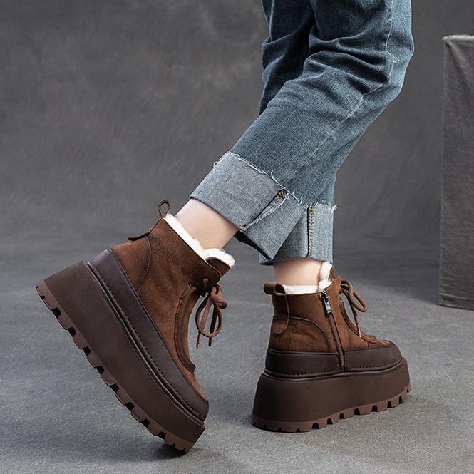 Women's Retro Winter Snow Boot - огляд і ціна Sewing Fleece