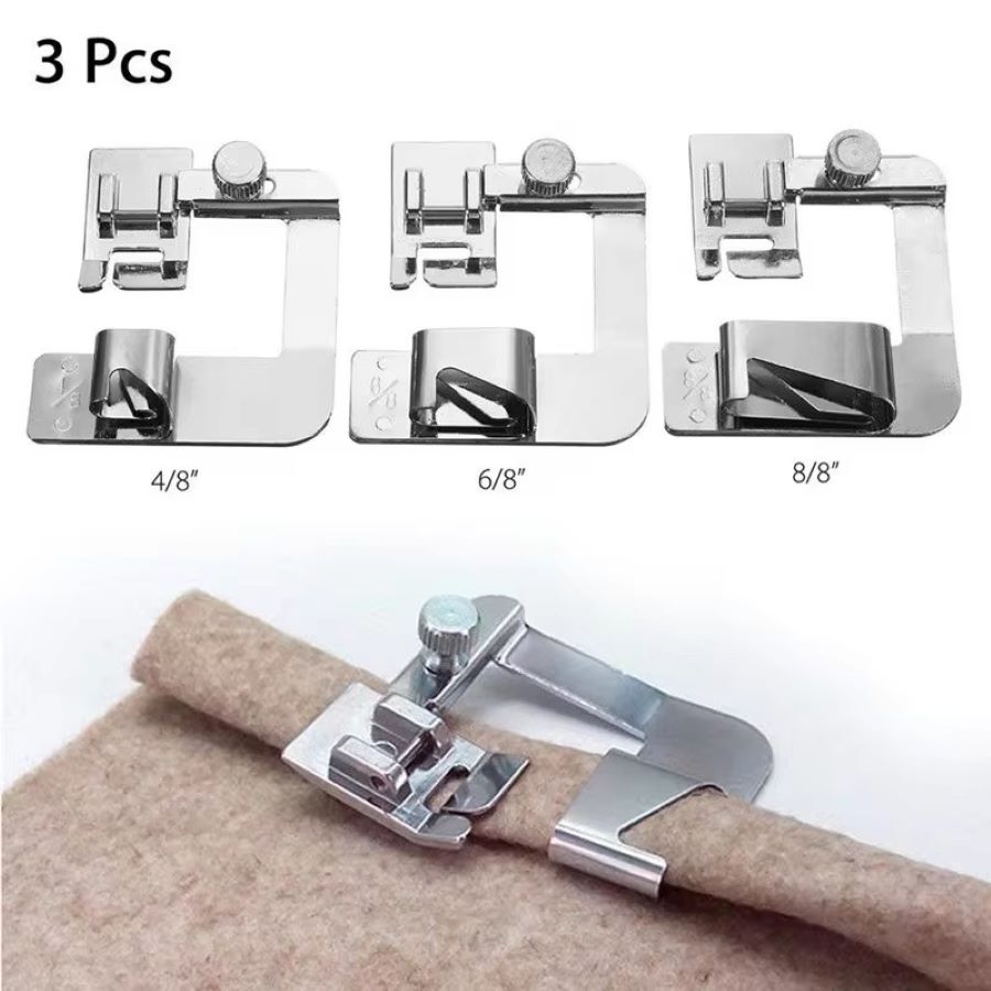 1PCS-3PCS 13/19/25mm Domestic  - огляд і ціна Rolled Hem Foot