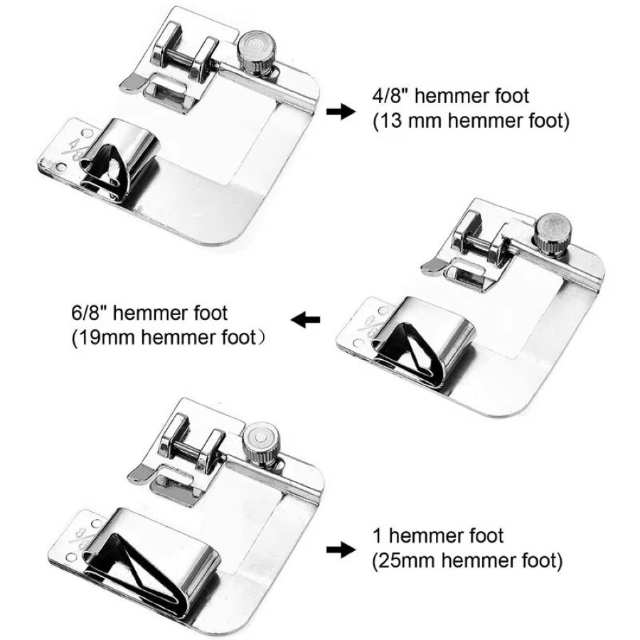 1PCS-3PCS 13/19/25mm Domestic  - огляд і ціна Rolled Hem Foot