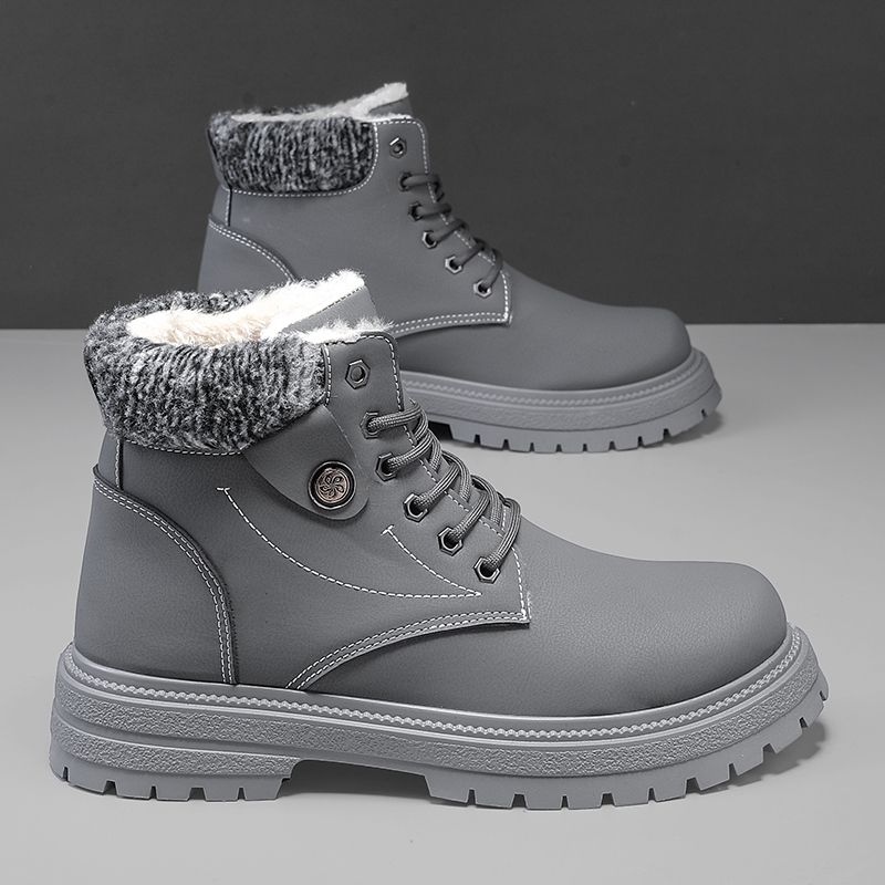 Men's Korean Casual Snow Boots - огляд і ціна Sewing Fleece