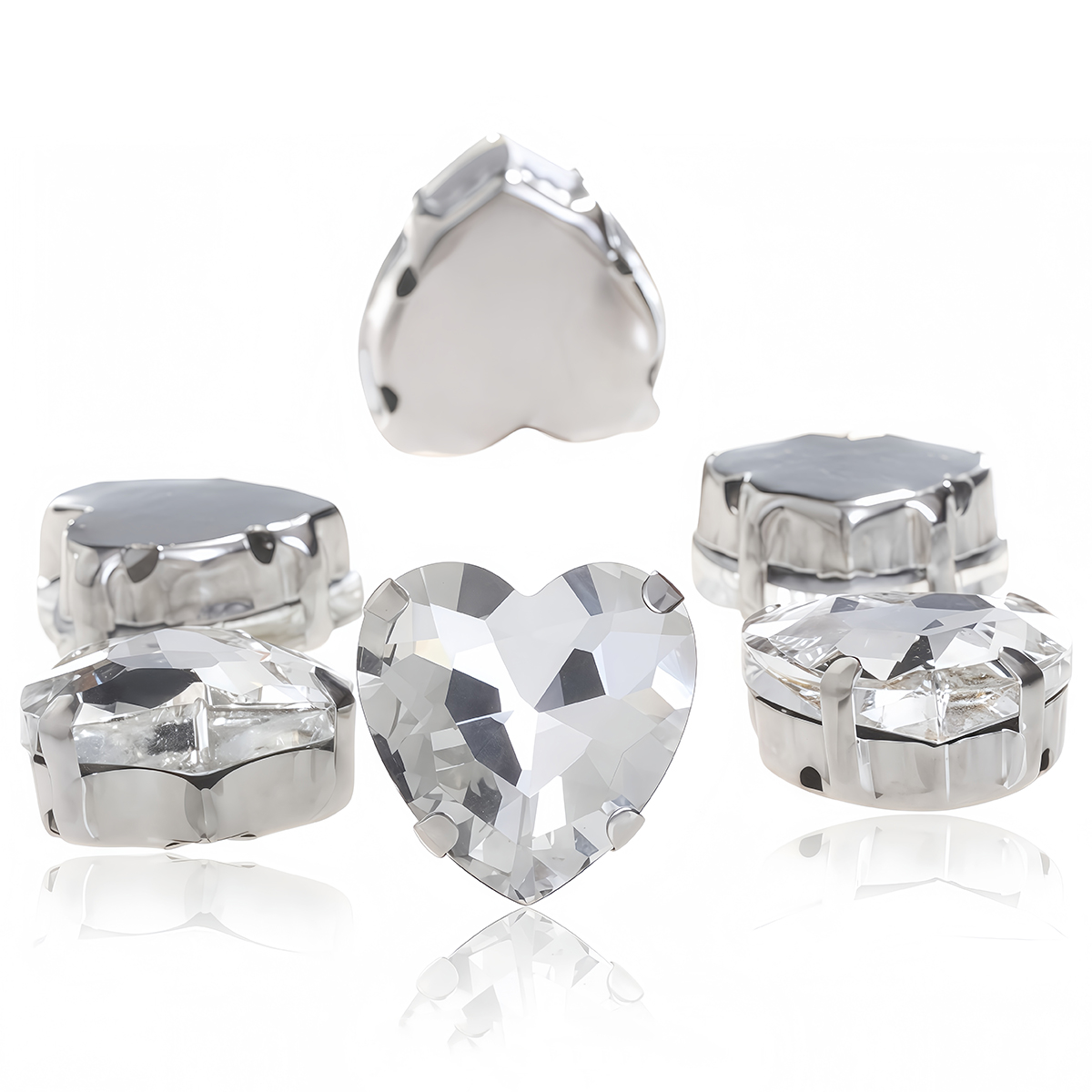 Heart Shape Glass Rhinestones  - огляд і ціна Sewing V