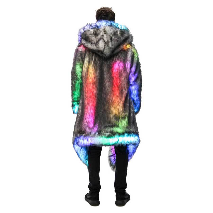 Faux Fur Coat Men Hooded Outer - огляд і ціна Sewing V