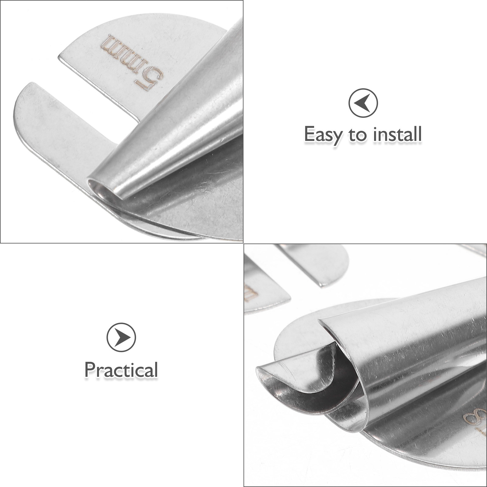 6Pcs Professional Metal Spiral - огляд і ціна Rolled Hem Foot