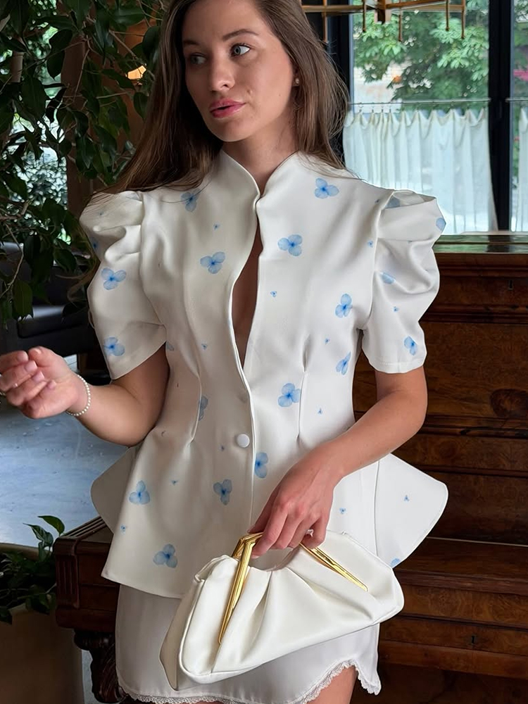 Elegant Satin Floral Print Wom - огляд і ціна Sewing V