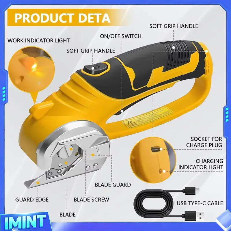 2000mAh Cordless Electric Scis - огляд і ціна Rotary Cutter Fabric