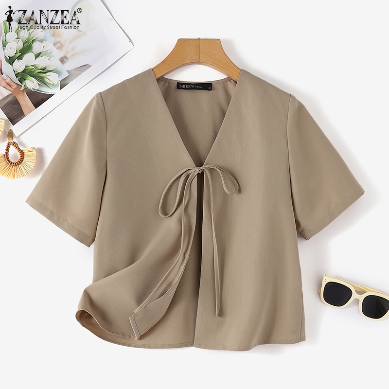 ZANZEA Women Fashion Tied Fron - огляд і ціна Sewing V