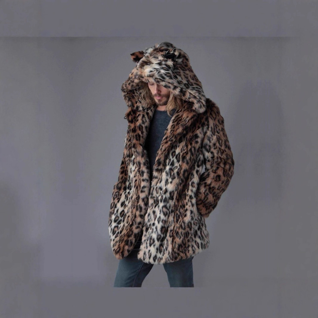 Men Faux Fur Jacket Winter Coa - огляд і ціна Sewing V