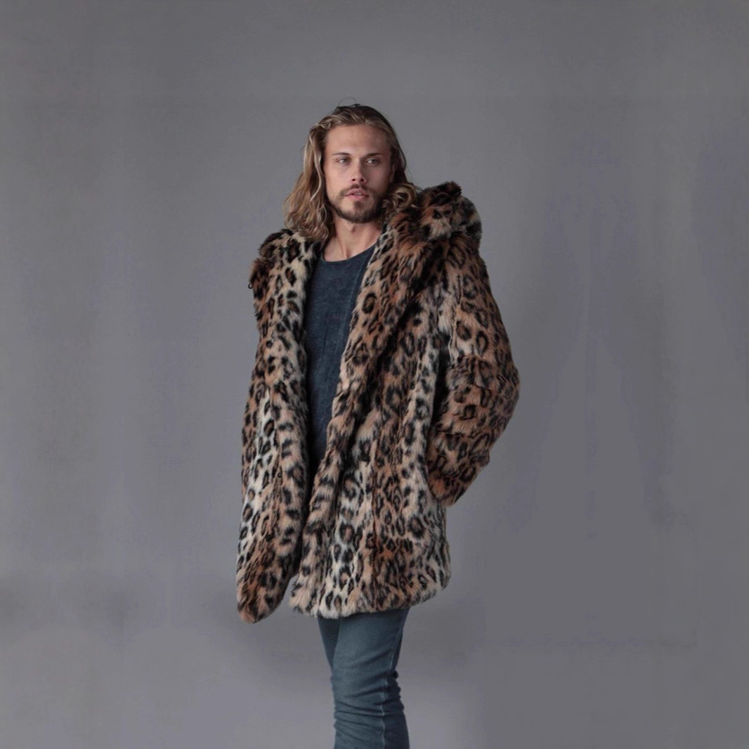 Men Faux Fur Jacket Winter Coa - огляд і ціна Sewing V