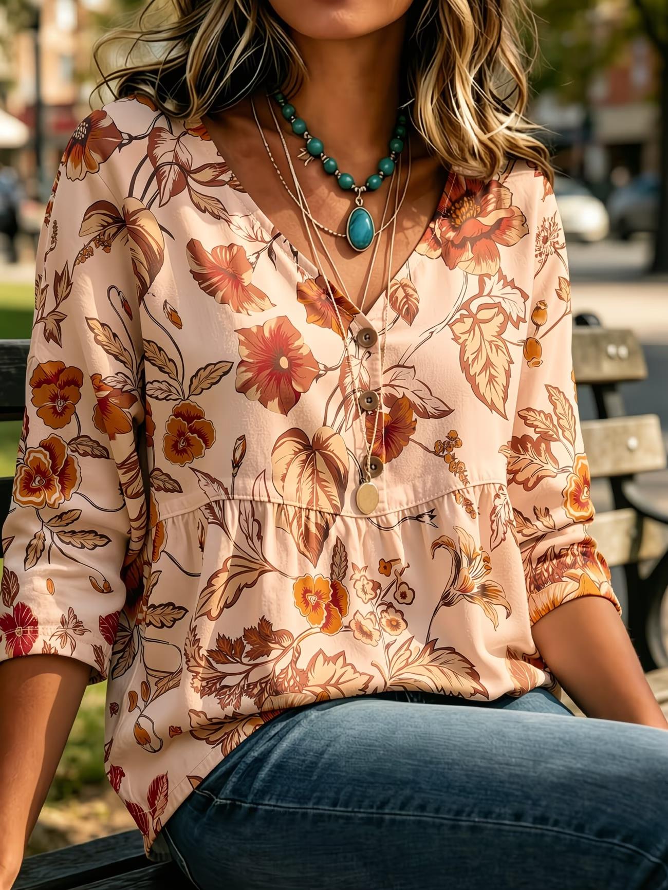 Women's Red Tiny Floral Paisle - огляд і ціна Sewing V