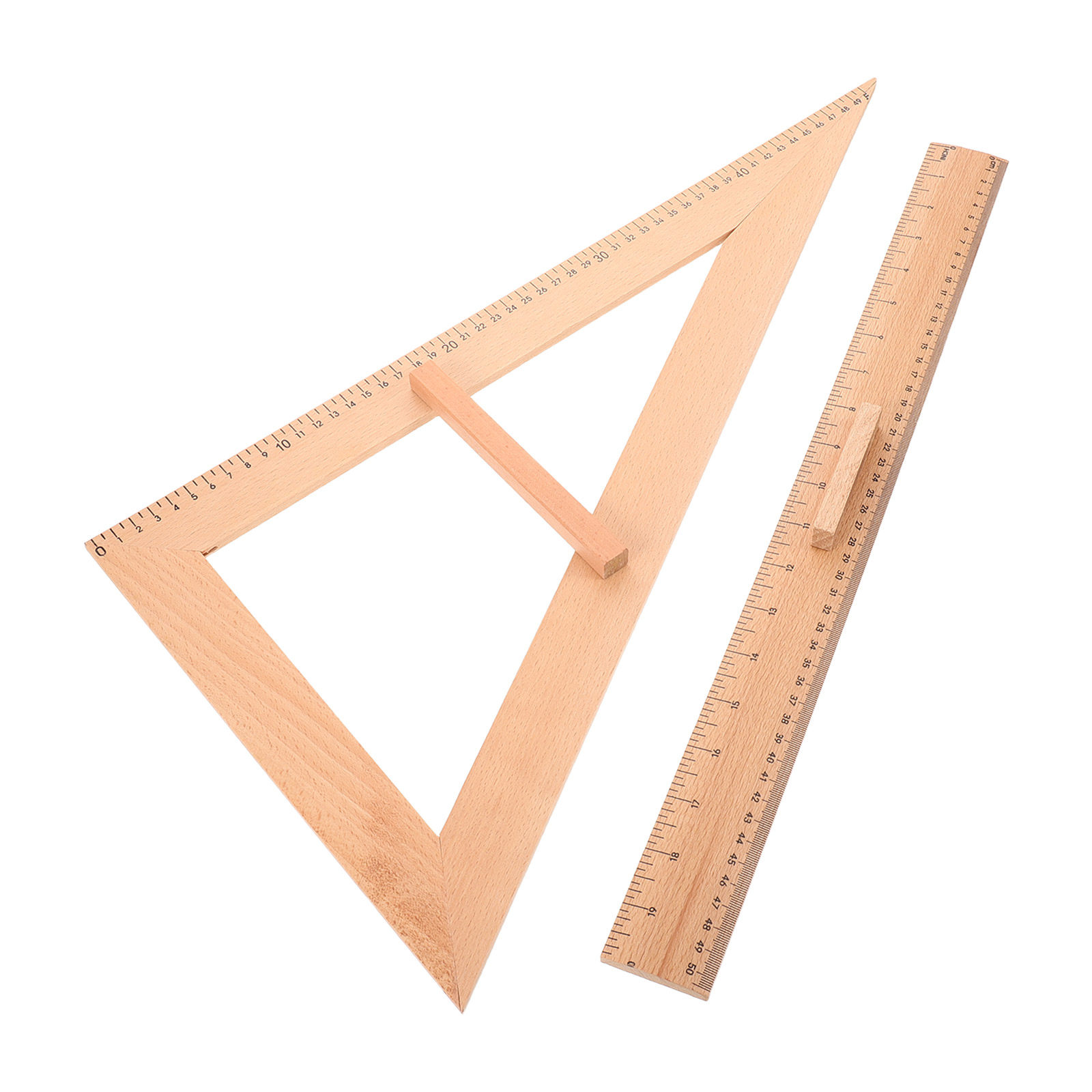 2Pcs Solid Wood Measuring Rule - огляд і ціна Sewing Art