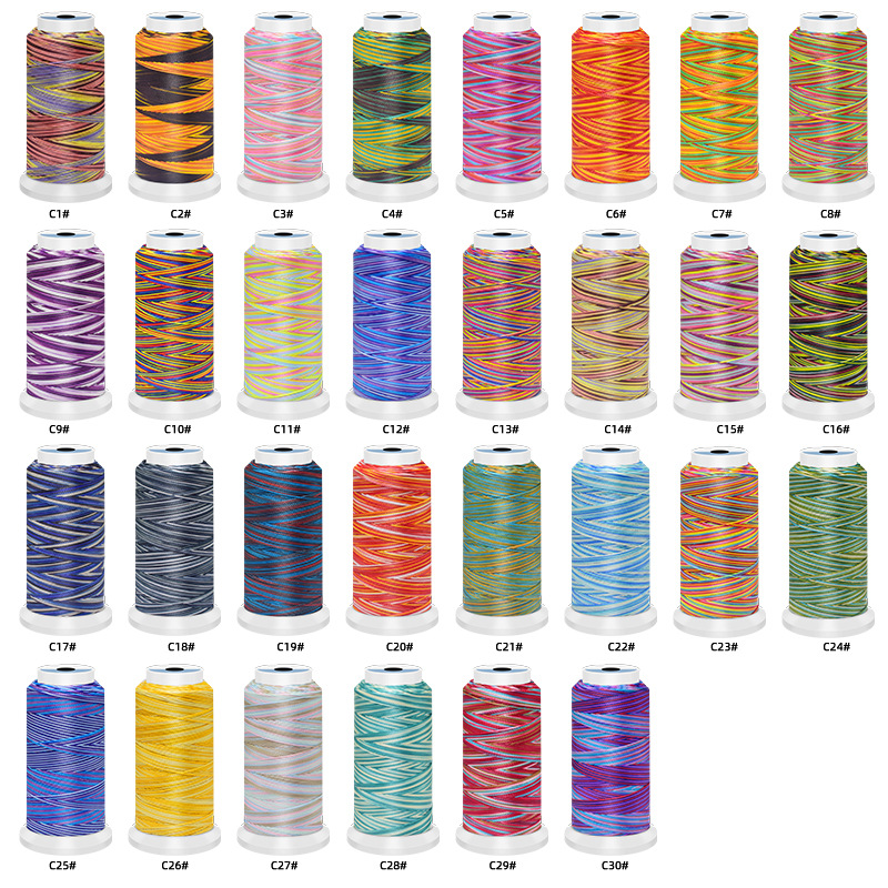 0.5/0.8/1mm Polyester Rainbow  - огляд і ціна Sewing Thread In Textile