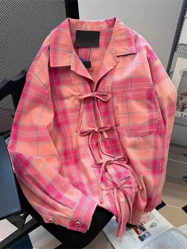 Y2k American Vintage Pink Plai - огляд і ціна Sewing V