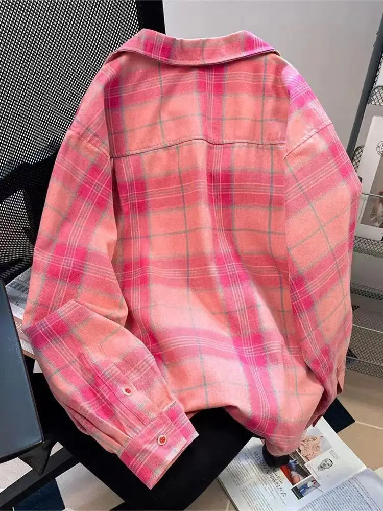 Y2k American Vintage Pink Plai - огляд і ціна Sewing V