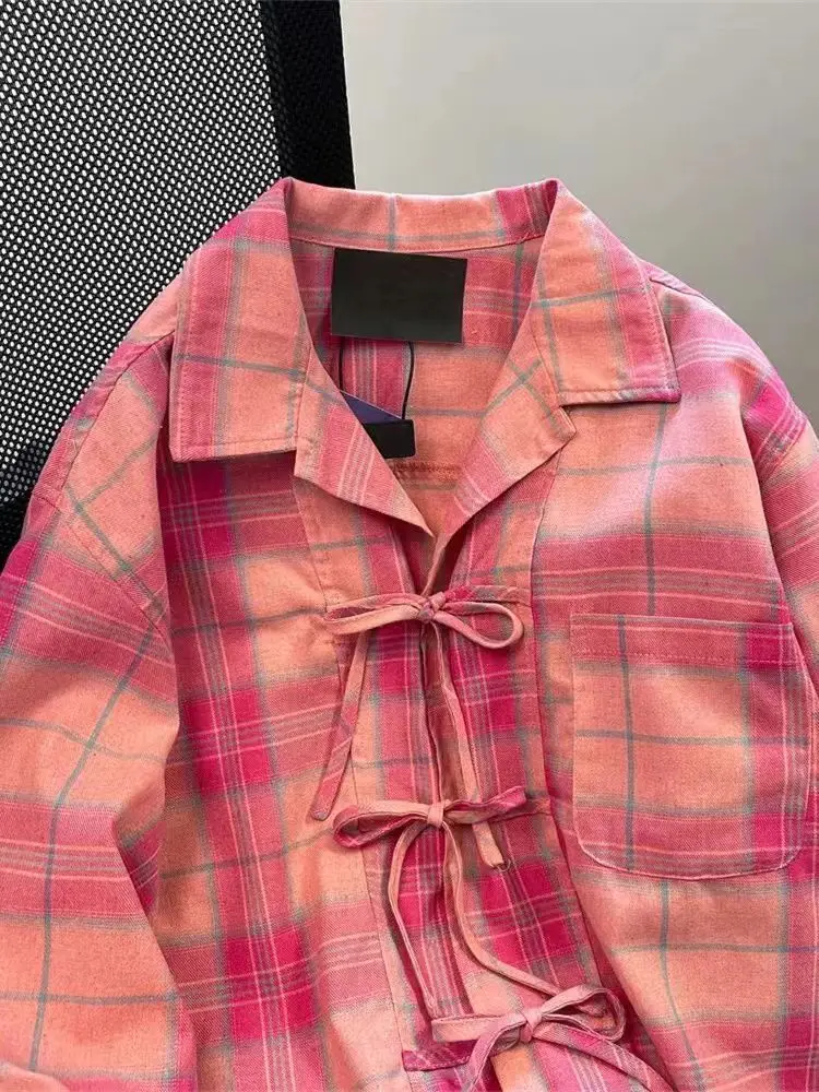 Y2k American Vintage Pink Plai - огляд і ціна Sewing V