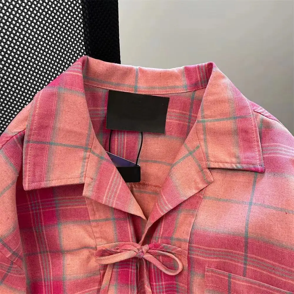 Y2k American Vintage Pink Plai - огляд і ціна Sewing V