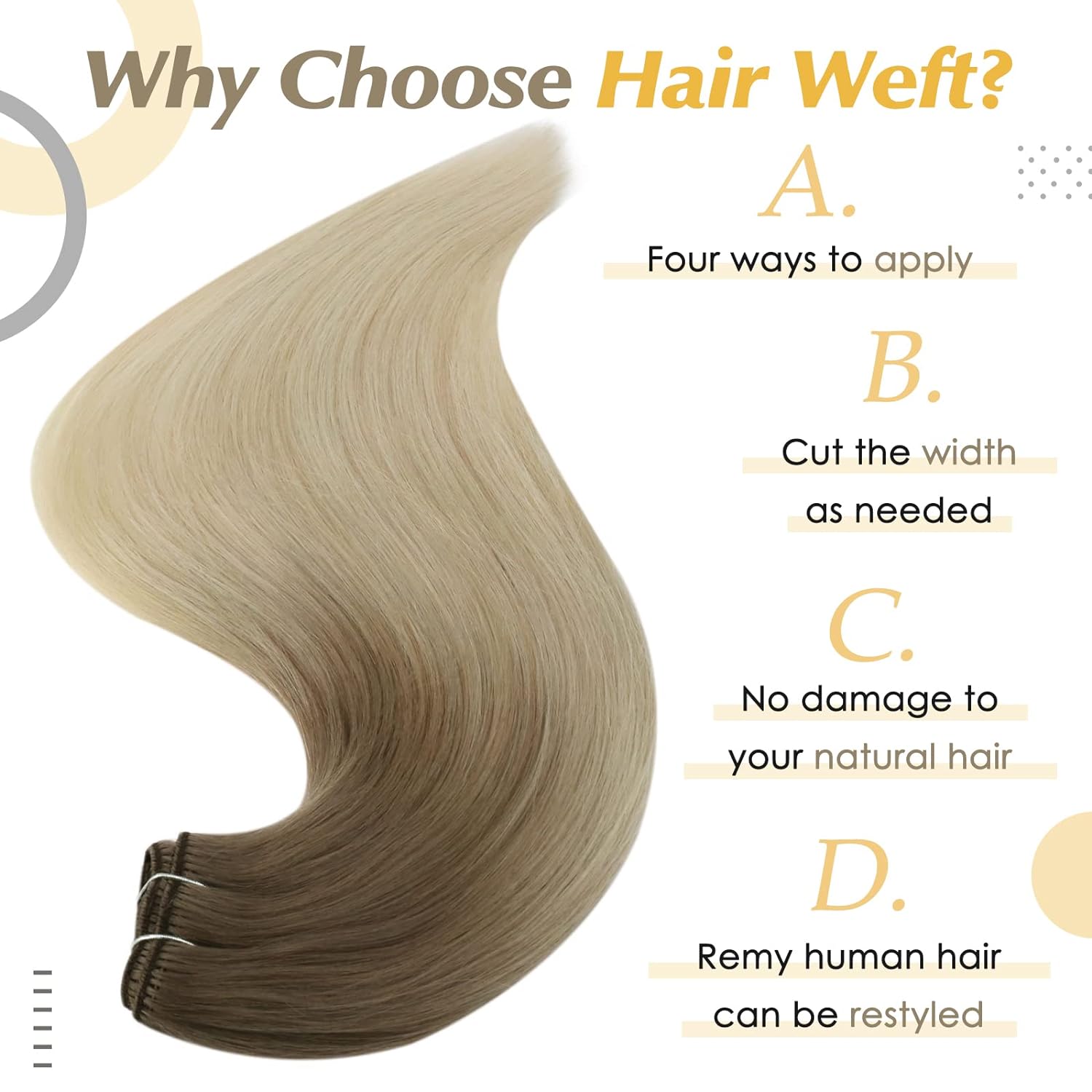 Full Shine Human Hair Weft Ext - огляд і ціна Sewing Lab