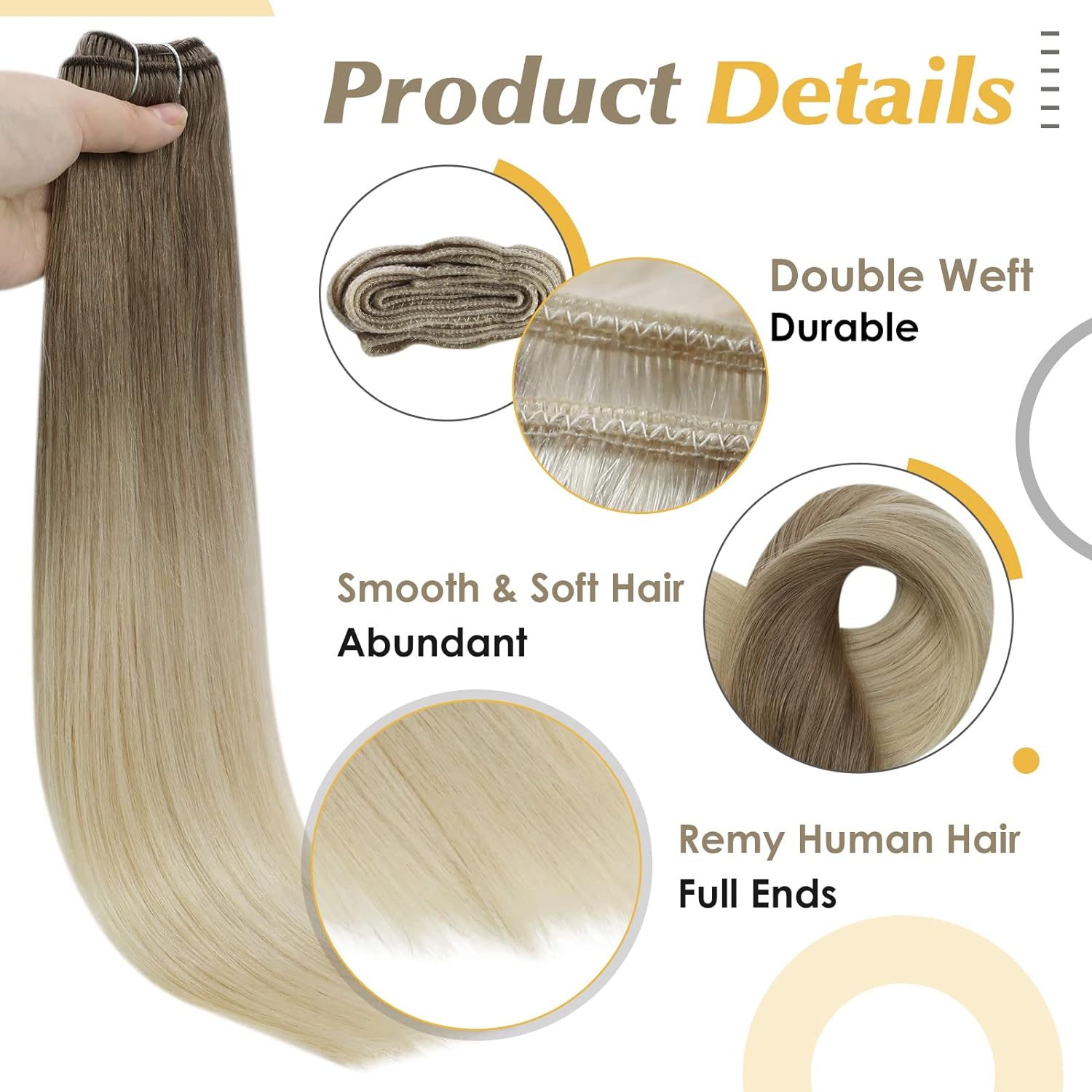 Full Shine Human Hair Weft Ext - огляд і ціна Sewing Lab